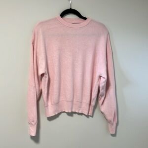 Brunette The Label pink crew neck knit xs/s oversized